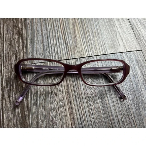 Coach Twila Brown/Lilac Eyeglasses - Picture 1 of 7